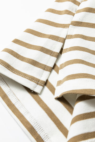 Leopard Trim Stripe Tee