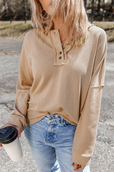 Morning Stroll Henley Hoodie