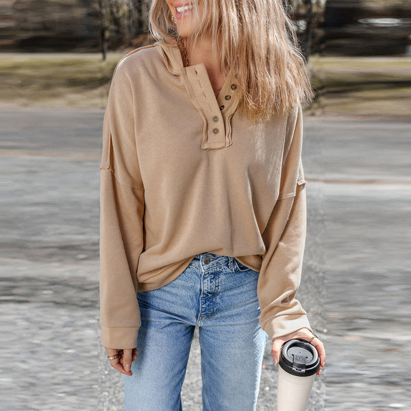 Morning Stroll Henley Hoodie