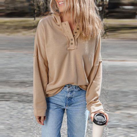 Morning Stroll Henley Hoodie