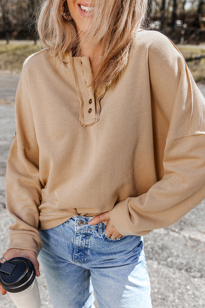 Morning Stroll Henley Hoodie