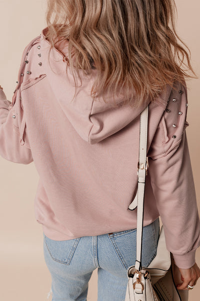 Studded Blush Hoodie