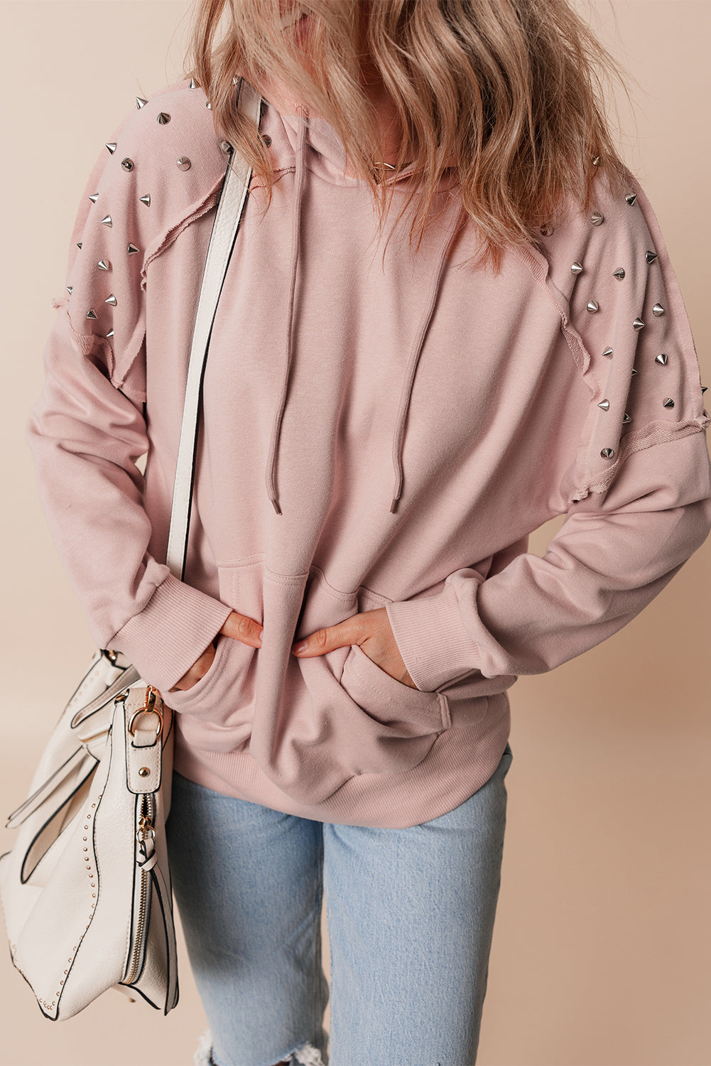 Studded Blush Hoodie
