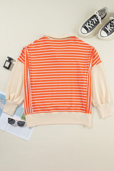 Sunset Stripe Weekend Polo Sweater