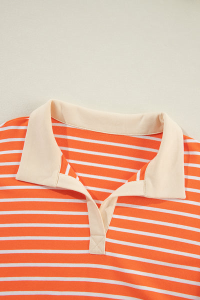 Sunset Stripe Weekend Polo Sweater
