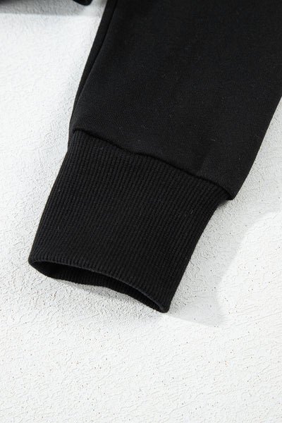 Cozy Contrast Cropped Hoodie