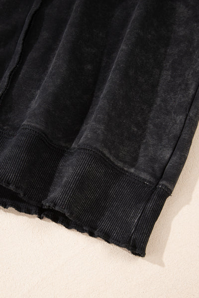 Laidback Contrast Waffle Knit Top