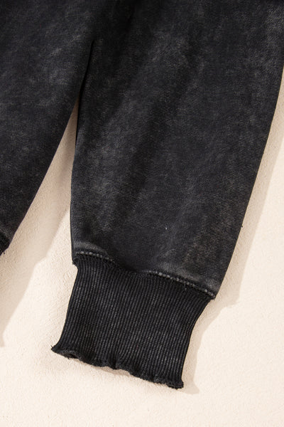 Laidback Contrast Waffle Knit Top