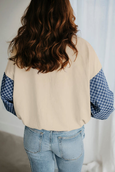 Checkerboard Charm Pullover