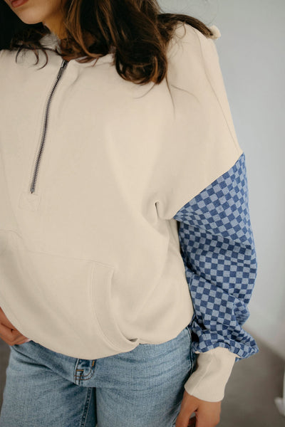 Checkerboard Charm Pullover