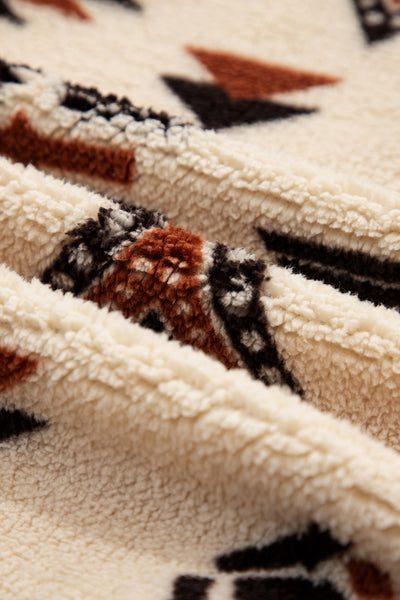 Southwest Cozy Sherpa Pullover