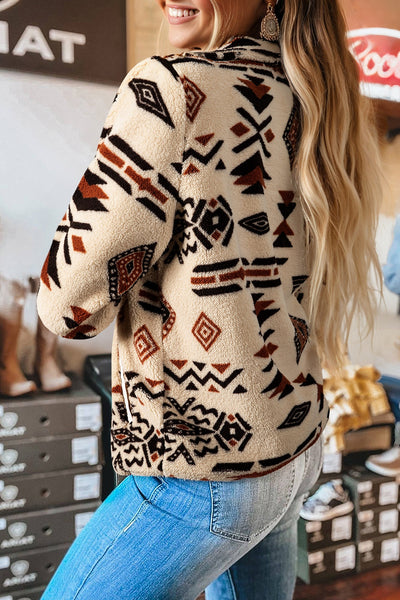 Southwest Cozy Sherpa Pullover