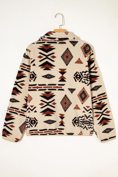 Southwest Cozy Sherpa Pullover