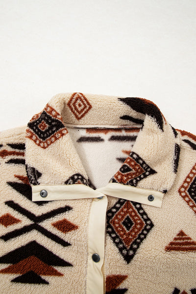 Southwest Cozy Sherpa Pullover