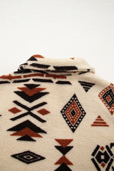 Southwest Cozy Sherpa Pullover