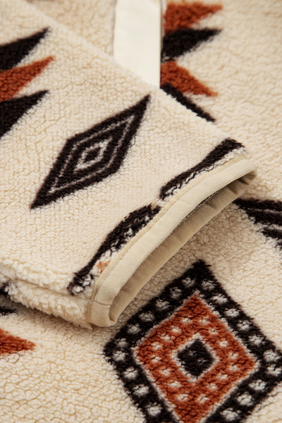 Southwest Cozy Sherpa Pullover