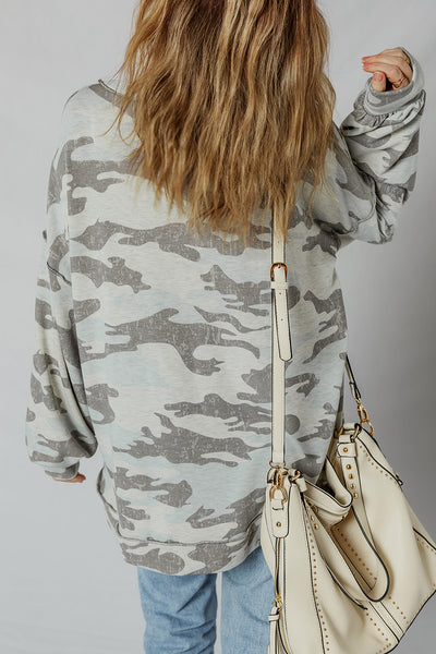 Cozy Camo Oversize Sweatshirt