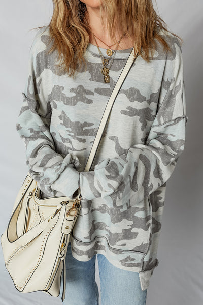 Cozy Camo Oversize Sweatshirt