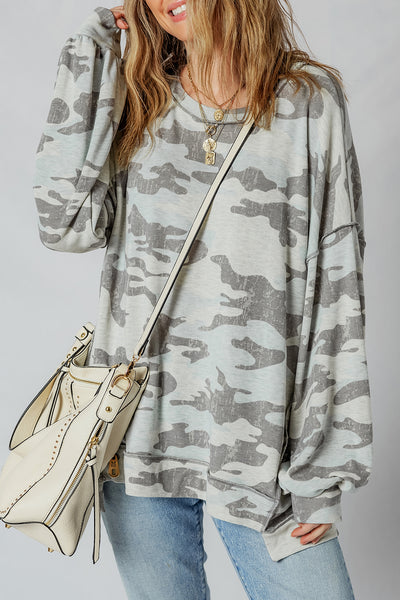 Cozy Camo Oversize Sweatshirt