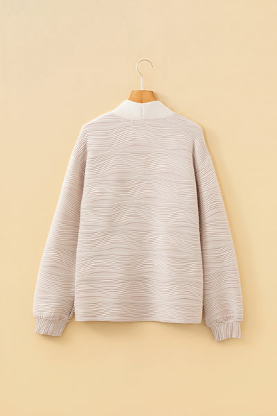 Soft Current Textured Half-Zip Top
