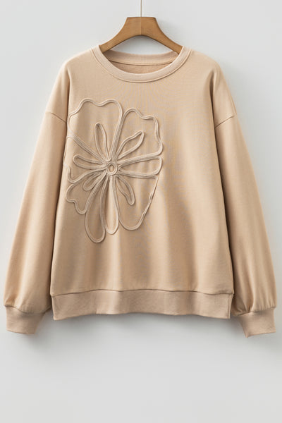 Soft Bloom Embroidered Sweatshirt