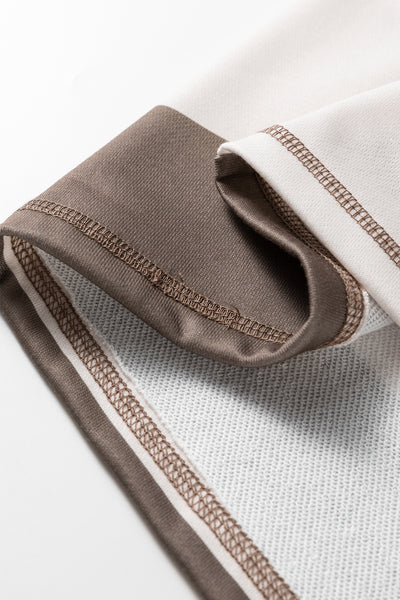 Retro Rib Zip Mockneck Pullover