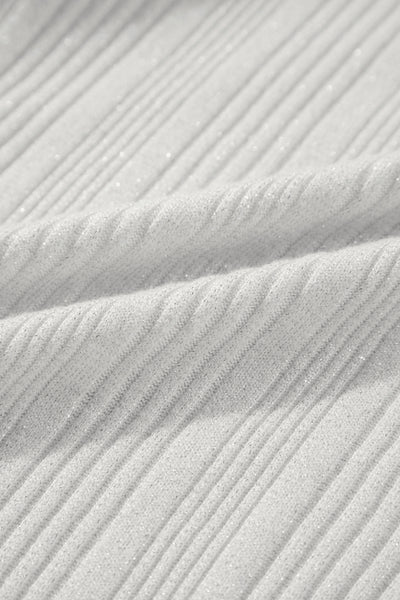 Frost Glow Ribbed Cardigan