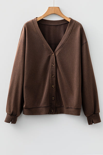 Mocha Mist Button Cardigan