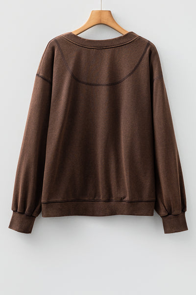 Mocha Mist Button Cardigan