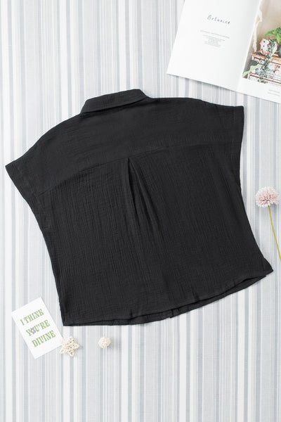 Textured Muse Button-Front Shirt