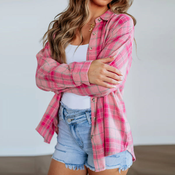 Pink Meadow Plaid Shirt Pink