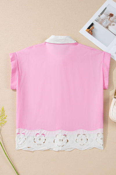 Bubblegum Broderie Shirt