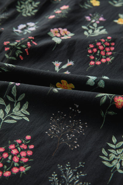 Midnight Wildflower Ruffle Shirt