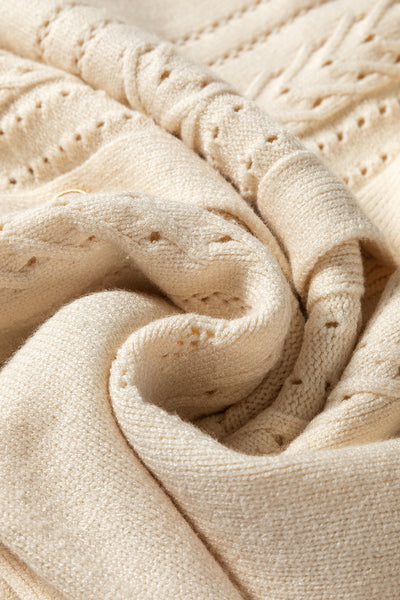 Ivory Glow Cable Cardigan