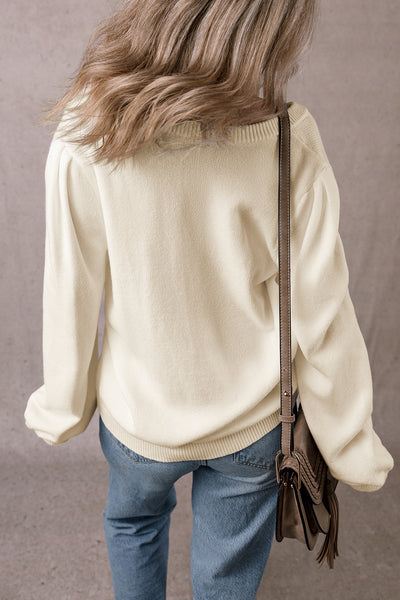 Ivory Glow Cable Cardigan