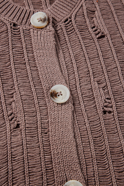 Mocha Drift Knit Cardigan