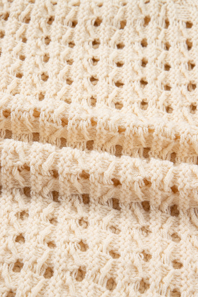 Soft Breeze Crochet Zip Cardigan