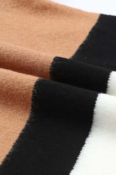 Cozy Contrast Stripes Sweater