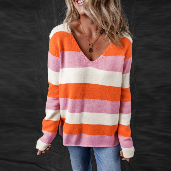 Sunset Sorbet Stripe Sweater