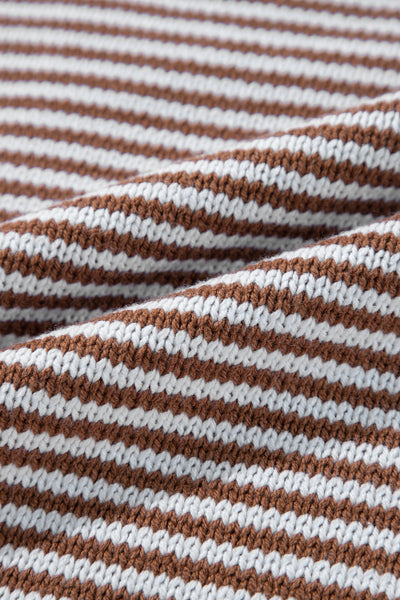 Caramel Horizon Striped Sweater