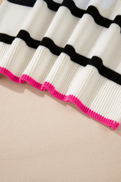 Pop Stripe Contrast Sweater