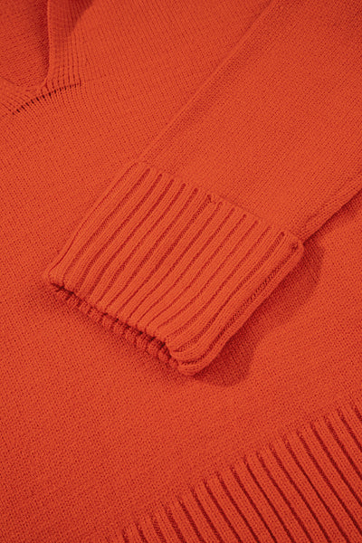 Rustic Charm V-Neck Sweater