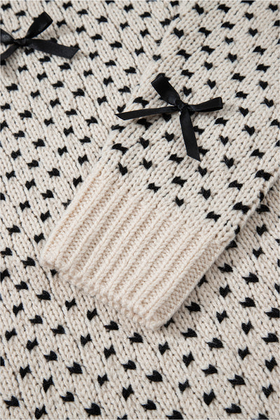 Sweet Bow Symphony Knit Sweater