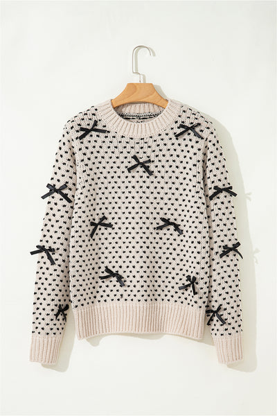 Sweet Bow Symphony Knit Sweater