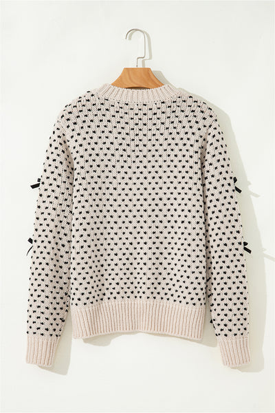 Sweet Bow Symphony Knit Sweater
