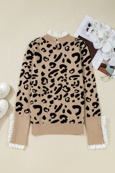 Wildly Romantic Lace Trim Sweater