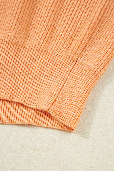 Citrus Glow Quarter-Zip Sweater