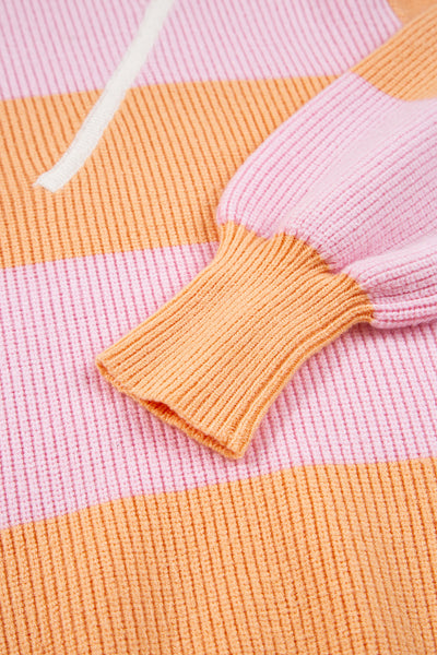 Citrus Glow Quarter-Zip Sweater