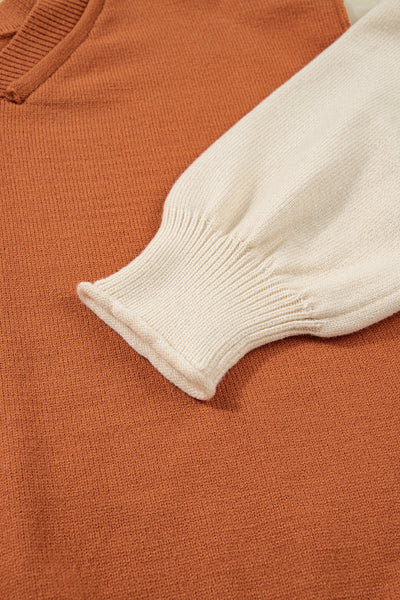 Autumn Ember Colorblock Sweater