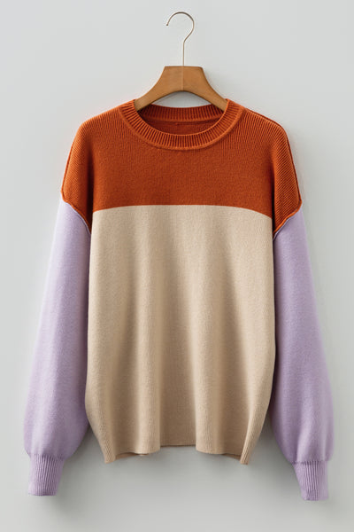 Harvest Hues Colorblock Sweater